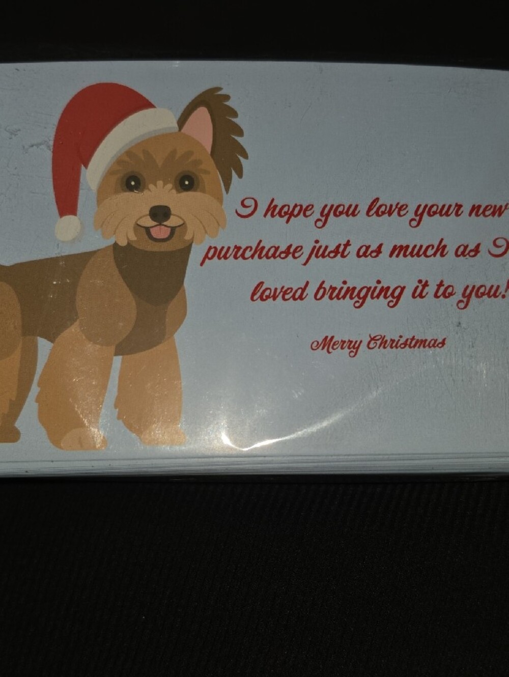 Christmas Thank You For Purchase Cards 4x6 (100 Cards)